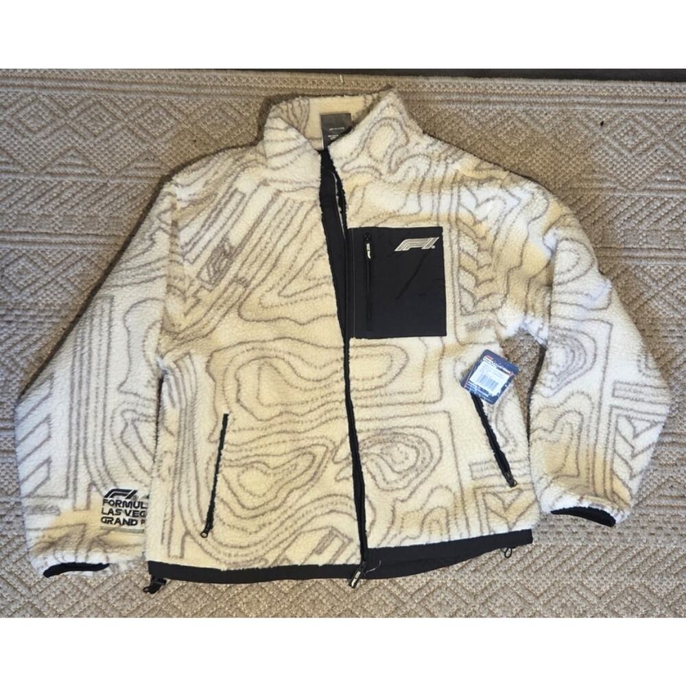 Formula 1 Las Vegas Grand Prix 2024 Sherpa Fleece Jacket 2XL NWT LVGP AOP